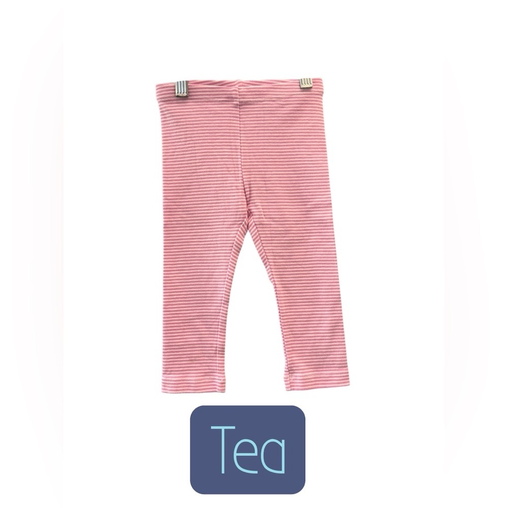 Tea Collection Pink Striped Leggings